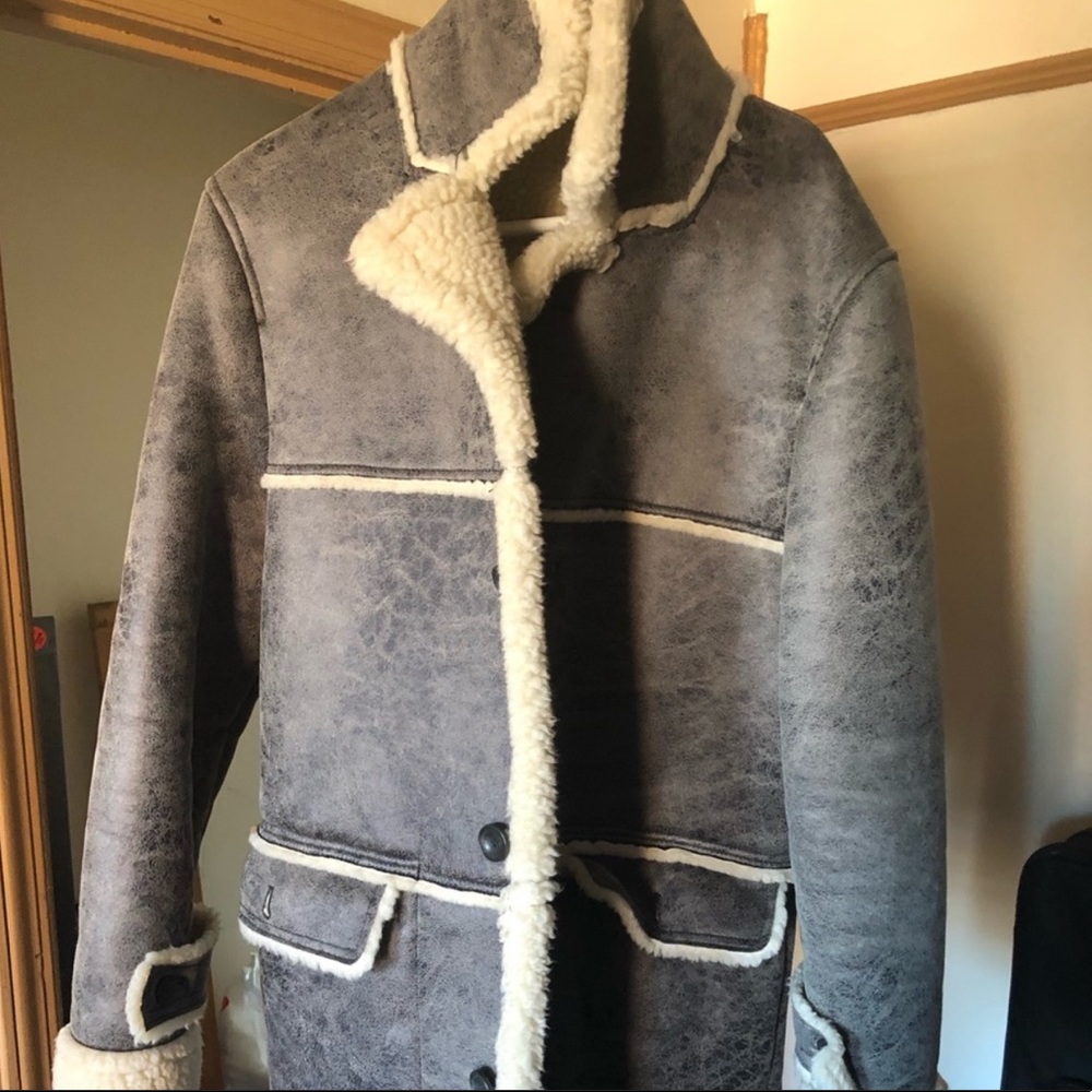 Zara Shearling Jacket Size Small